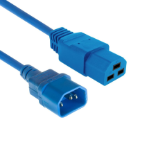 Act Powercord C14 male- C21 famale 2m Blue AK5382 kábel és adapter