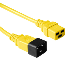 Act Powercord C19 - C20 3m Yellow AK5103 kábel és adapter