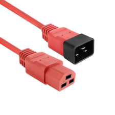 Act Powercord C20 male - C21 famale 2m Red AK5362 kábel és adapter