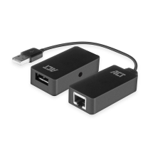 Act RJ45 USB 2.0 hosszabbító fekete (AC6063) kábel és adapter
