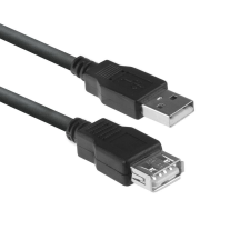 Act USB 2.0 hosszabbító kábel 1,8m fekete (AC3040) kábel és adapter