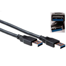 Act USB 3.0 A male to USB A male 2m Black SB3013 kábel és adapter