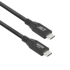 Act USB-C to USB-C cable 1m Black AC7441 kábel és adapter