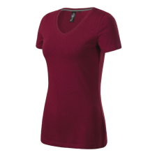  Action V-neck póló női garnet 2XL női póló