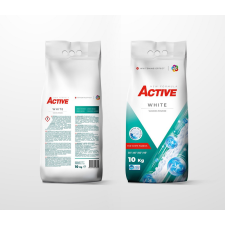 Active Active mosópor 10 kg White zsákos (130 mosás) tisztító- és takarítószer, higiénia