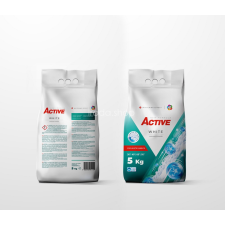 Active mosópor 5 kg zsákos White (65 mosás) tisztító- és takarítószer, higiénia