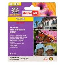ActiveJet (Brother LC1100Y,LC980Y) Tintapatron Sárga nyomtatópatron & toner