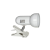 ActiveJet Clip-on desk lamp, white, metal, E27 thread