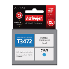 ActiveJet (Epson 34XL T3472) Tintapatron Cián (AE-34CNX) nyomtatópatron & toner