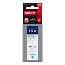 ActiveJet (HP 3YL81AE 912XL) Tinta Cián nyomtatópatron & toner