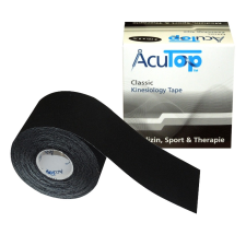 ACUTOP Classic Kineziológiai Szalag 5 cm x 5 m Fekete* gyógyászati segédeszköz