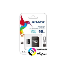 ADATA 16GB microSDHC ADATA CL10 + adapter (AUSDH16GUICL10-RA1) memóriakártya