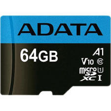 ADATA 64GB microSDXC UHS-I CL10 A1 Premier + (AUSDX64GUICL10A1-RA1) memóriakártya