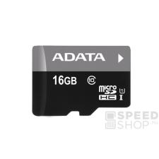 ADATA microSDHC 16GB UHS-I (Class 10) + Adapter (AUSDH16GUICL10-RA1) memóriakártya
