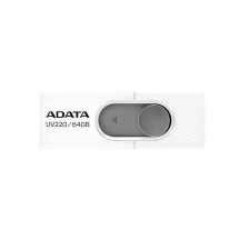 ADATA Pen Drive 64GB ADATA UV220 USB 2.0 White/Gray (AUV220-64G-RWHGY) pendrive