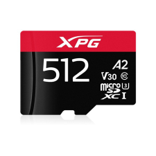 ADATA XPG 512GB SD micro XPG (SDXC Class 10 UHS-I) (AUSDX512GUI3XPGA2-R) gamer memória kártya memóriakártya