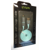  Adatkábel: TiPX 2in1 - Lightning - MicroUSB / USB világoskék adatkábel, 2,1A
