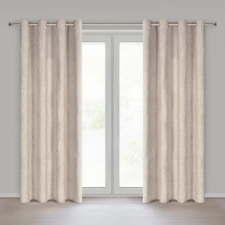  Adelina öko stílusú sötétítő függöny Bézs 140x250 cm lakástextília
