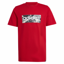 Adidas B Camo Lin T IX5231 Kids Red 152 póló gyerek póló
