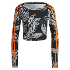 Adidas Blúz Adidas Farm Crop Ls HI5217 Nők Fekete L