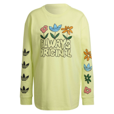 Adidas Blúz Adidas Graphic Ls HC5428 Női Sárga 34