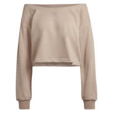Adidas Blúz Adidas Slouchy Crew HF6774 női bézs 38