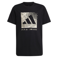 Adidas J Camo Logo Tee JD4643 Gyerek Póló Fekete 140 gyerek póló