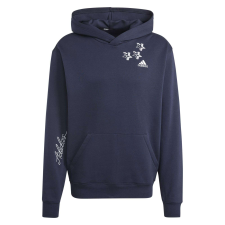 Adidas Kapucnis felső Adidas Bl Fl Hd Q3 Fl IJ6450 Férfi Tengerészkék S férfi pulóver, kardigán