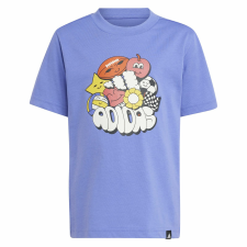 Adidas Lk Fun Tee JI6692 Gyerek Póló Kék 128 gyerek póló