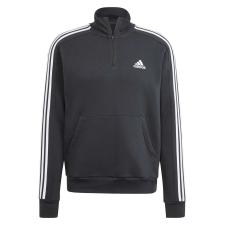 Adidas M 3s Fl 1/4 Z HZ6235 Férfi pulóver fekete XXL férfi pulóver, kardigán