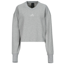 Adidas Pulóverek ALL SZN Ribbed V-Neck Sweatshirt Szürke EU L női pulóver, kardigán