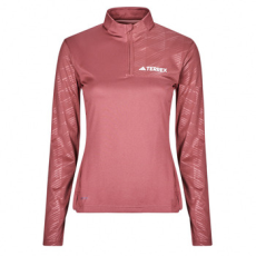 Adidas Pulóverek Multi Half-Zip Long Sleeve Long-Sleeve Top Bordó EU XS