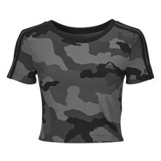 Adidas Rövid ujjú pólók Essentials 3-Stripes Camo Print Baby T-Shirt Fekete EU XS