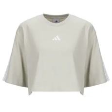 Adidas Rövid ujjú pólók Essentials 3-Stripes Cotton Loose T-Shirt Bézs EU M