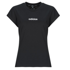 Adidas Rövid ujjú pólók Essentials Linear Cotton T-Shirt Fekete EU L