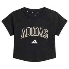 Adidas Rövid ujjú pólók Sport Seasonals Collegiate Typography T-Shirt Junior Girls Fekete 13 / 14 éves