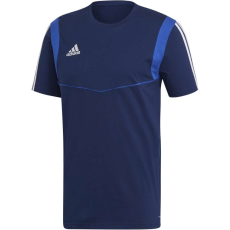 Adidas Tiro 19 pamut férfi póló, sötétkék, S