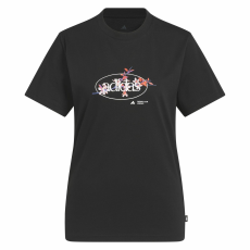 Adidas W Elem Flrl Tee JP0115 Női Póló Fekete M