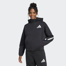 Adidas W Z.n.e. Fz JC5392 női kapucnis pulóver fekete XS női pulóver, kardigán