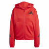 Adidas W Z.n.e. Fz JC9310 női kapucnis pulóver piros XS