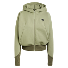 Adidas W Z.n.e. Kapucnis Pulóver Fz IW7752 Női Khaki S női pulóver, kardigán