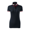 ADLER Collar Up galléros póló női szürkéskék XS