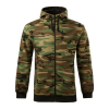 ADLER Férfi pulóver Camo Zipper - Terepszínű barna - XXL