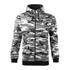 ADLER Férfi pulóver Camo Zipper - Terepszínű szürke - M