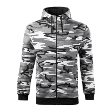 ADLER Férfi pulóver Camo Zipper - Terepszínű szürke - XXL férfi pulóver, kardigán