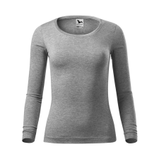 ADLER Fit-T LS póló női sötétszürke melírozott XS női póló