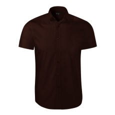 Adler (MALFINI) Férfi rövid ujjú galléros ing Flash - Kávébarna | L