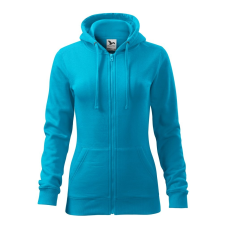 ADLER Női felső Trendy Zipper - Türkiz - XS női pulóver, kardigán