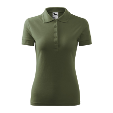 ADLER Női galléros póló Pique Polo - Khaki - S