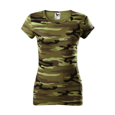 ADLER Női póló Camo Pure - Terepszínű zöld - S